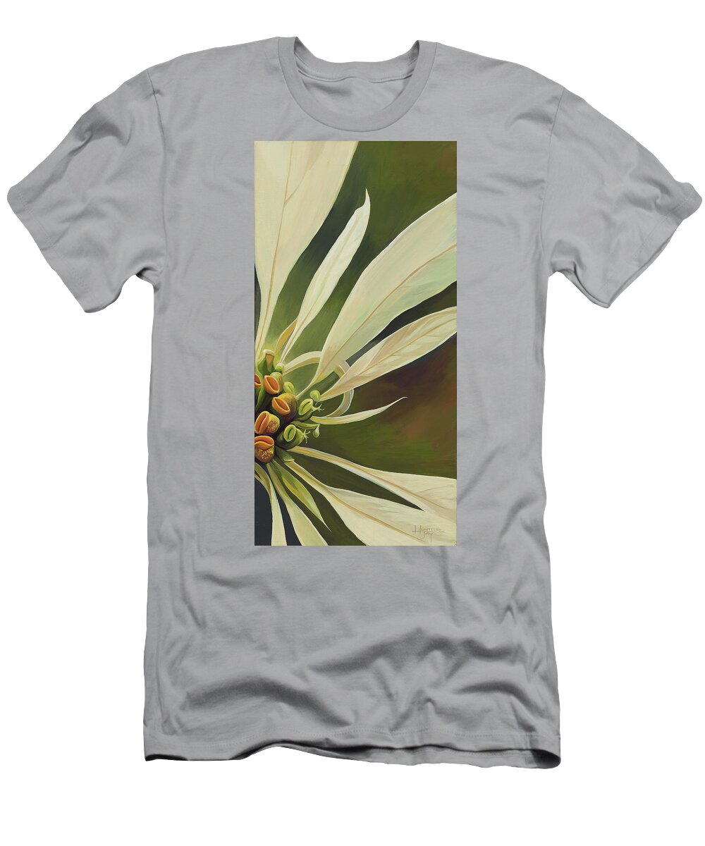 Botanical T-Shirt featuring the painting Phenomenal World by Hunter Jay