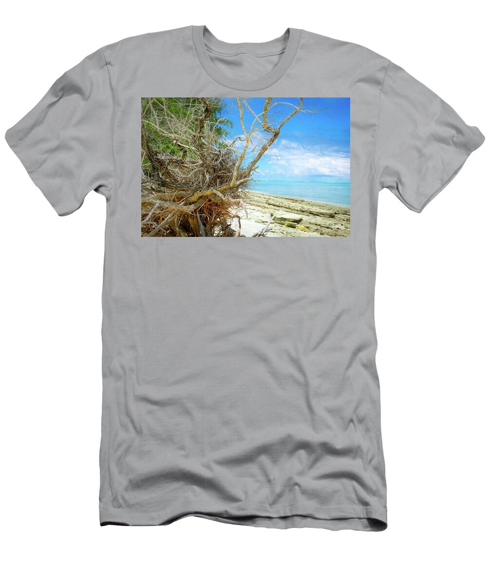 Mark J Dunn T-Shirt featuring the photograph South Pacific island #1 by Mark J Dunn