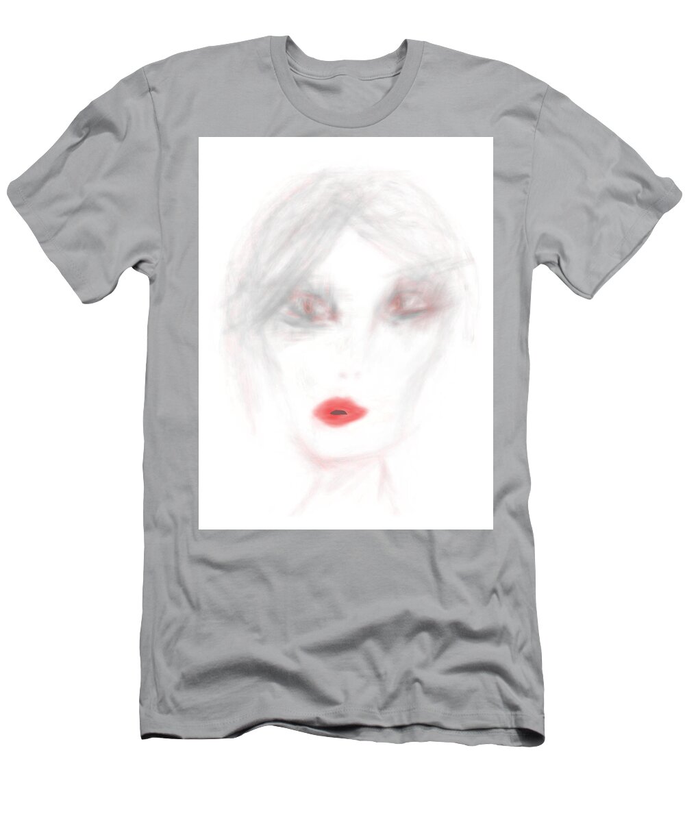 Apple Pencil Drawing T-Shirt featuring the painting Stylist #1 by Bill Owen