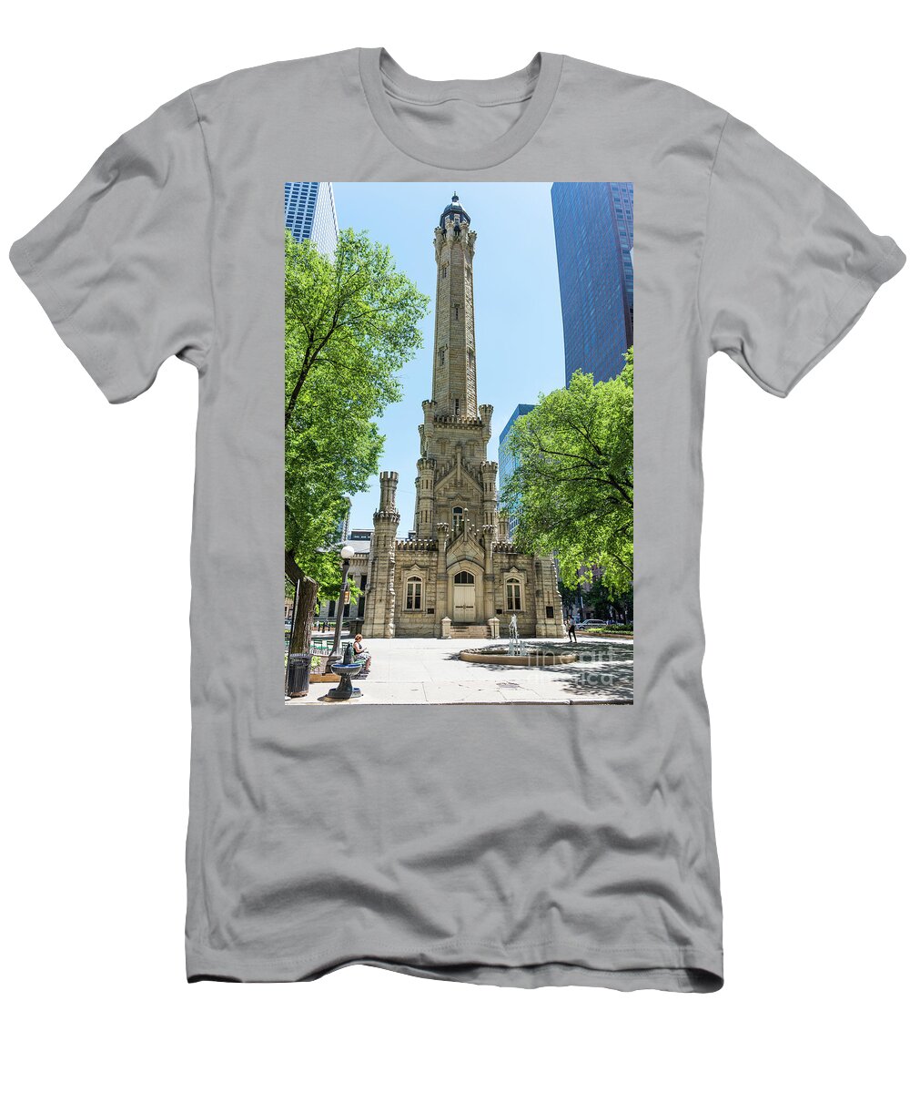 806 North Michigan Avenue T-Shirt featuring the photograph The Water Tower by David Levin