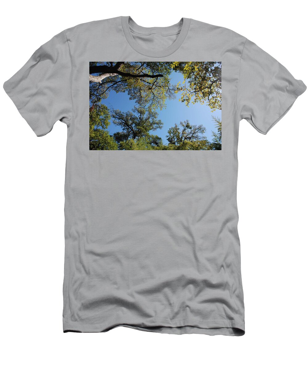 Ft. Worth T-Shirt featuring the photograph Tree Vista #2 by Kenny Glover