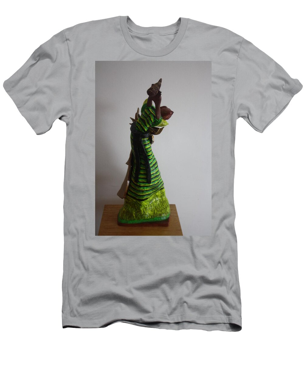 Jesus T-Shirt featuring the sculpture Uganda dancer #1 by Gloria Ssali