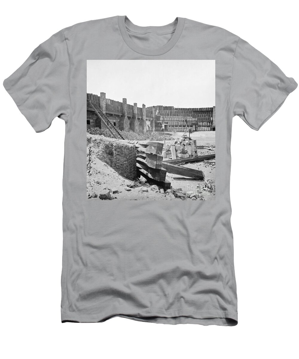 1865 T-Shirt featuring the photograph CIVIL WAR, FORT SUMTER - to license for professional use visit GRANGER.com by Granger