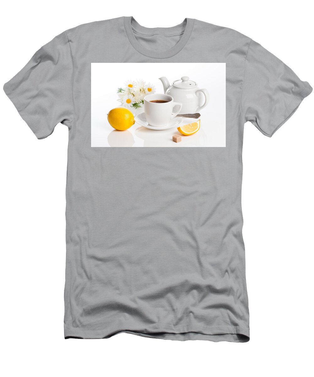 Tea T-Shirt featuring the digital art Tea #11 by Super Lovely