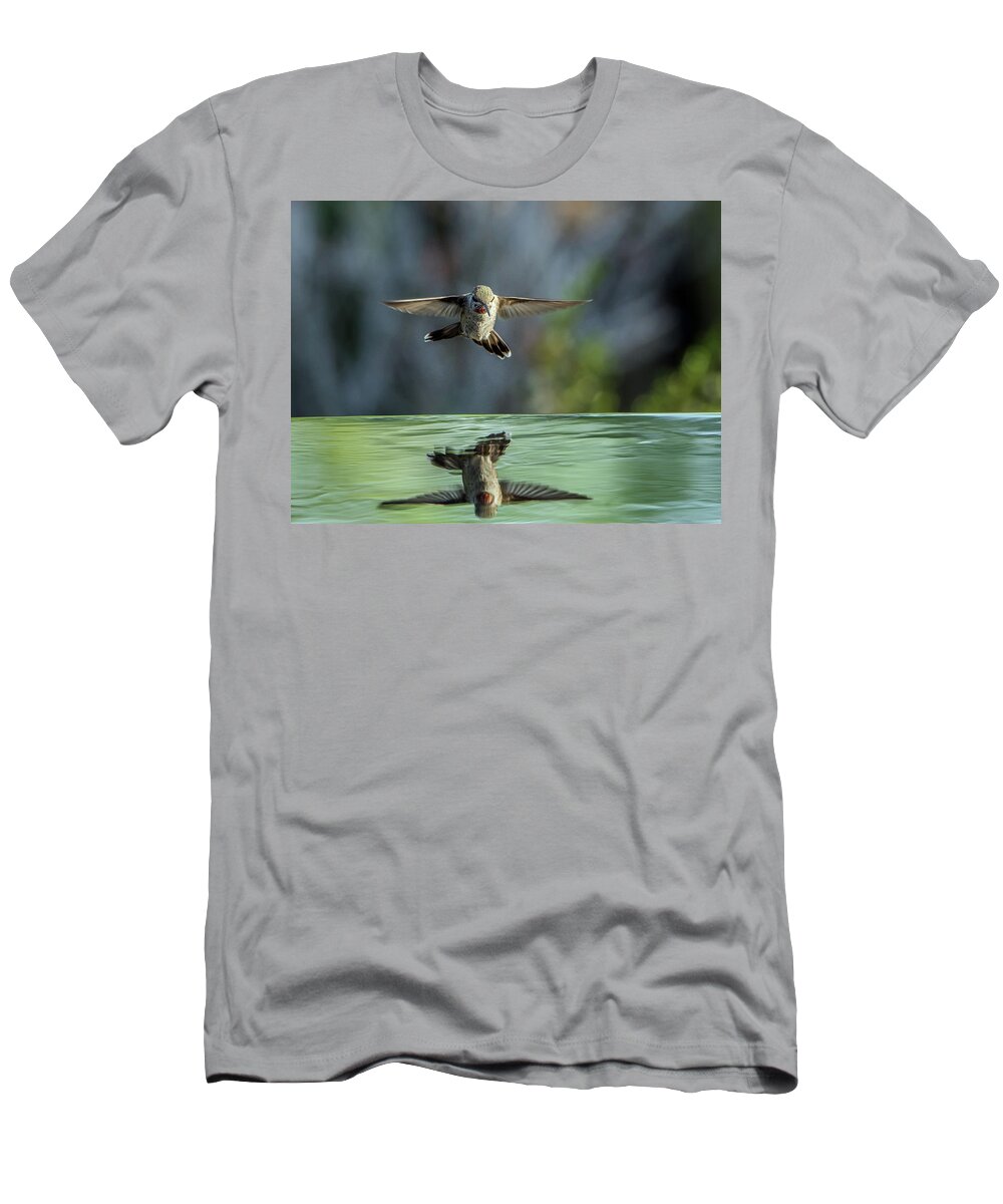Anna's T-Shirt featuring the photograph Anna's Hummingbird #16 by Tam Ryan