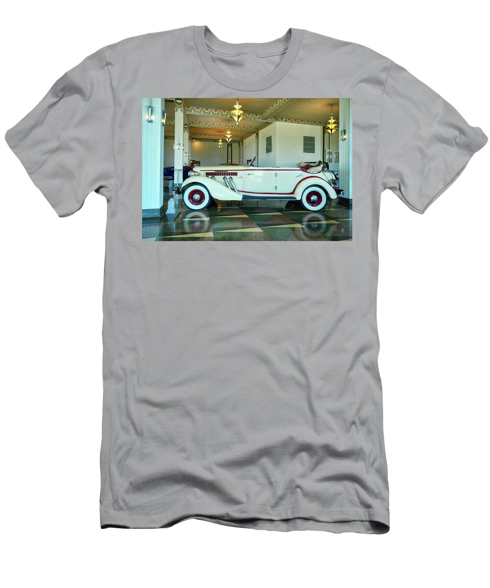 Dusenberg Automobile Museum T-Shirt featuring the photograph 1936 Auburn 852 Phaeton by Mountain Dreams
