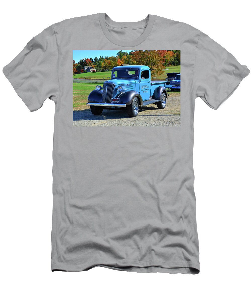 1937 T-Shirt featuring the photograph 1937 Chevy Truck by Mike Martin