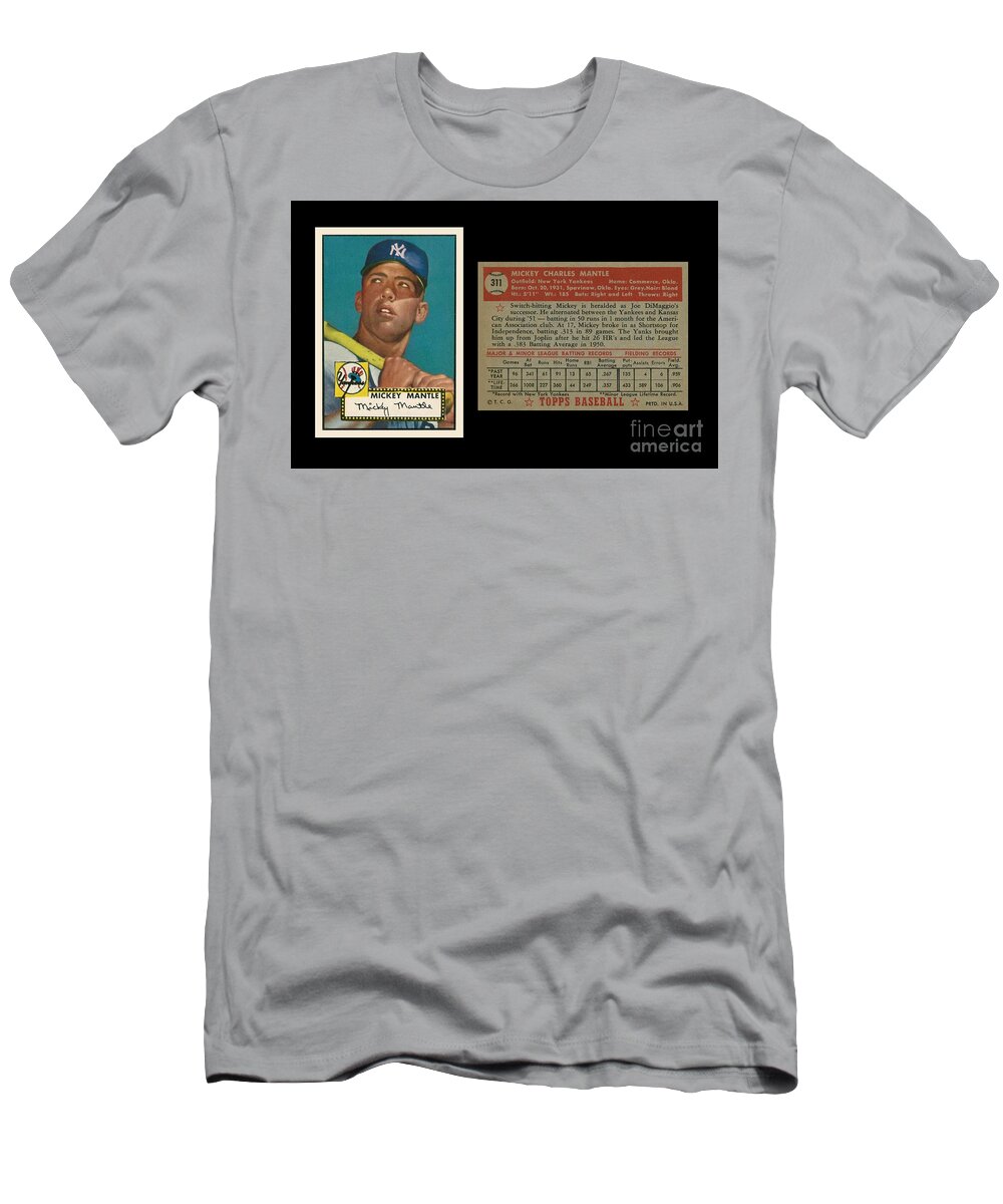1952 Topps Mickey Mantle rookie card T-Shirt