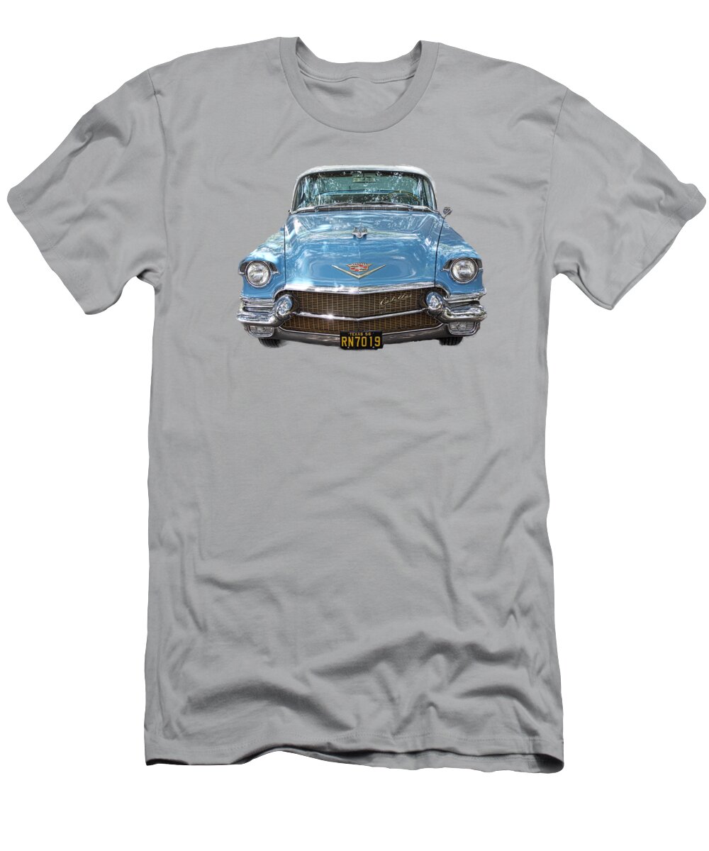 1956 T-Shirt featuring the photograph 1956 Cadillac Cutout by Linda Phelps