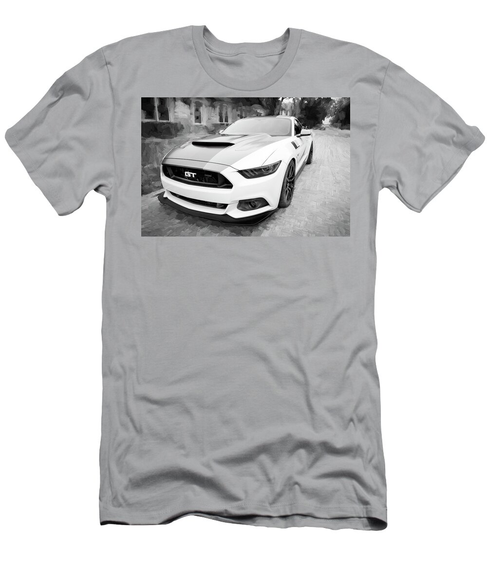 2017 Ford Mustang T-Shirt featuring the photograph 2017 Ford GT Mustang 5.0 by Rich Franco