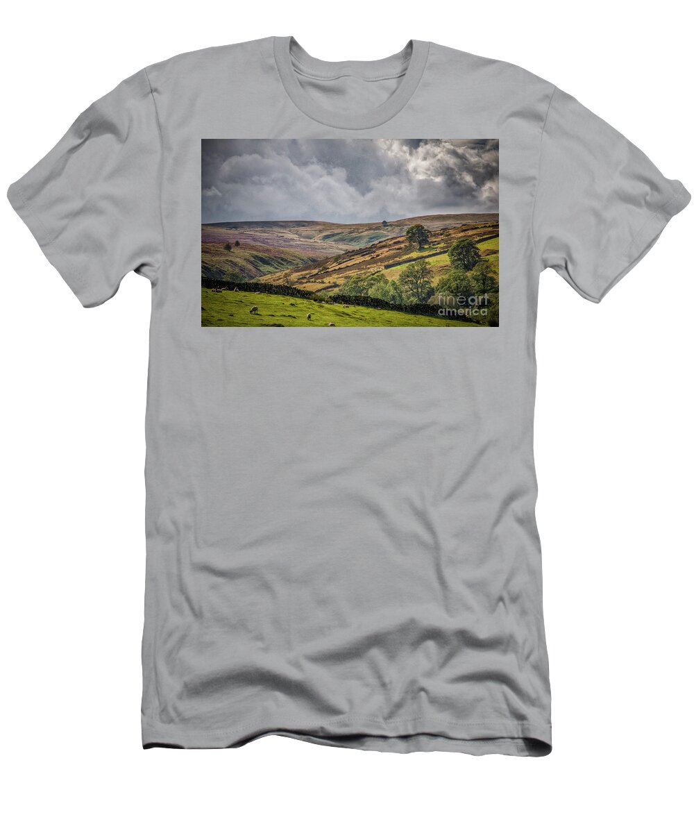 Airedale T-Shirt featuring the photograph Bronte Walk by Mariusz Talarek