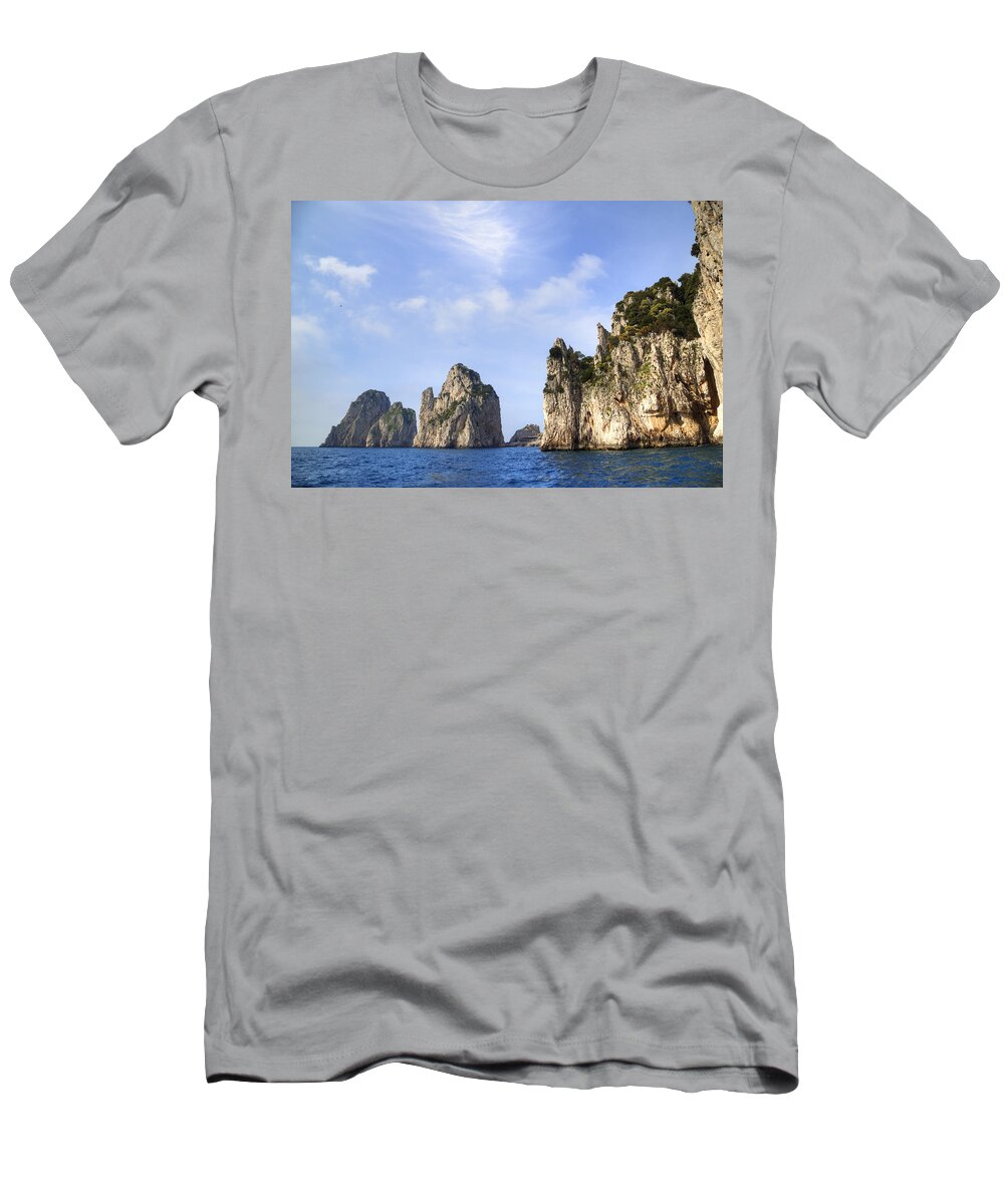 Faraglioni T-Shirt featuring the photograph Faraglioni - Capri #2 by Joana Kruse