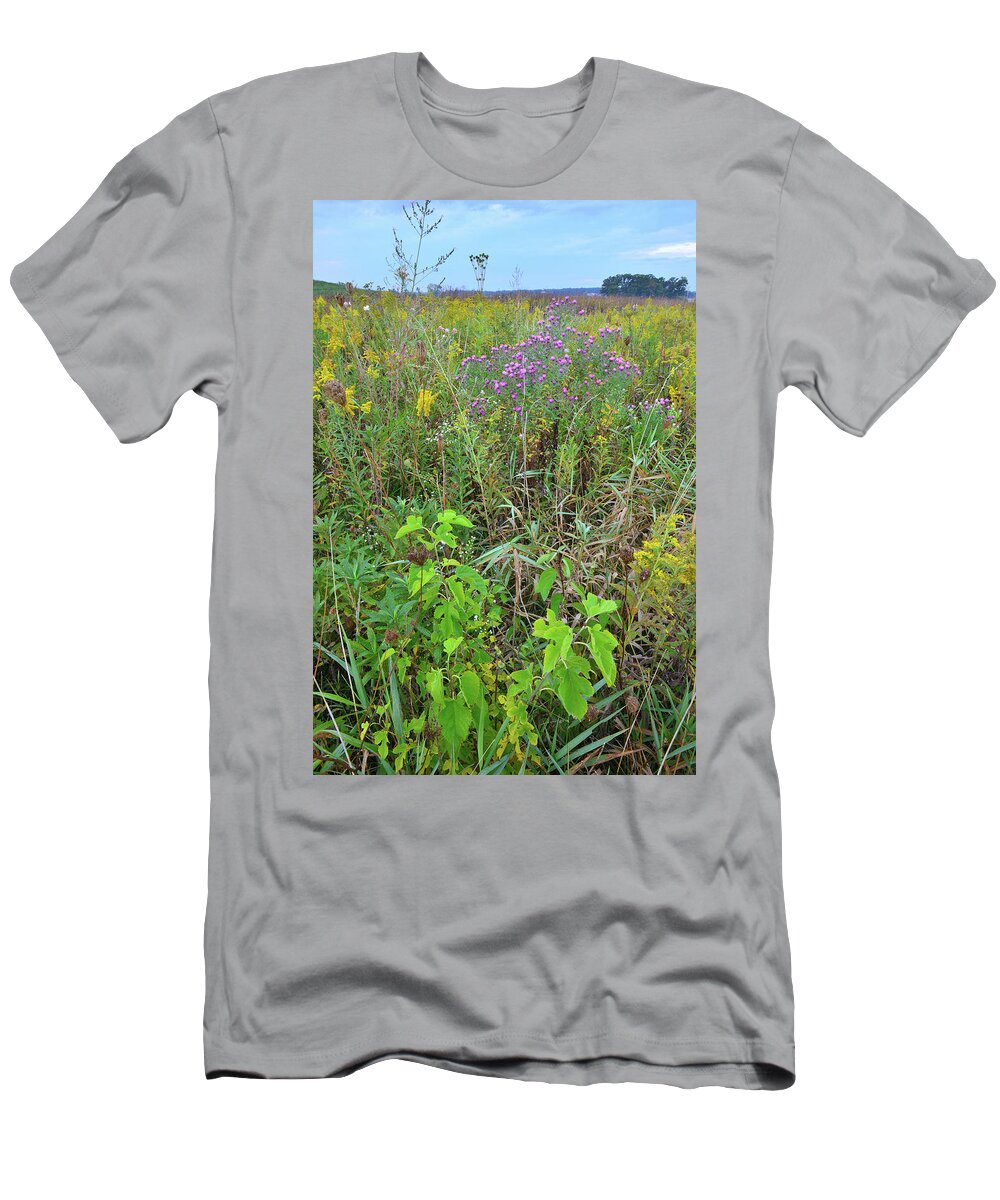 Glacial Park T-Shirt featuring the photograph Glacial Park Native Prairie #2 by Ray Mathis