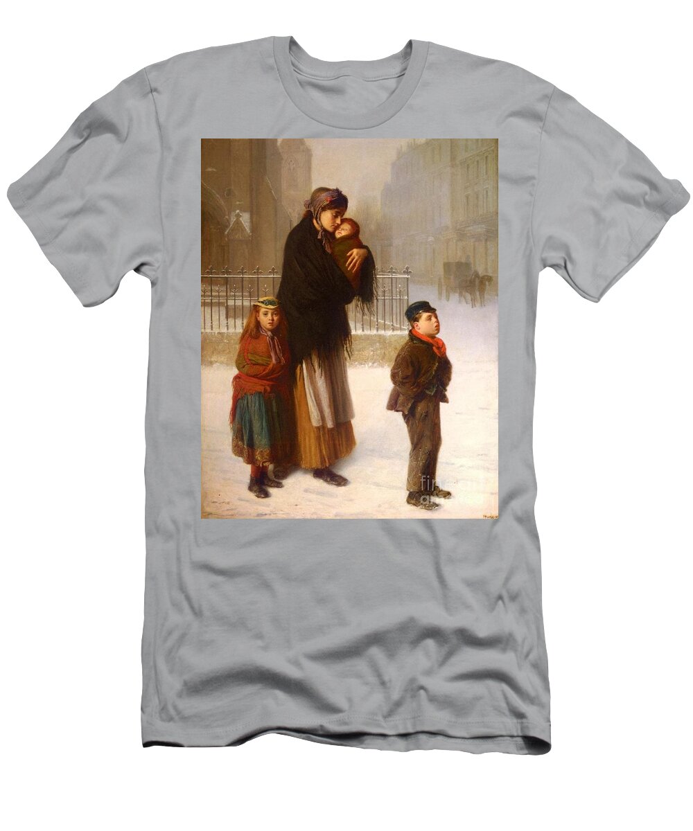 Haynes King - Homeless T-Shirt featuring the painting Haynes King by MotionAge Designs