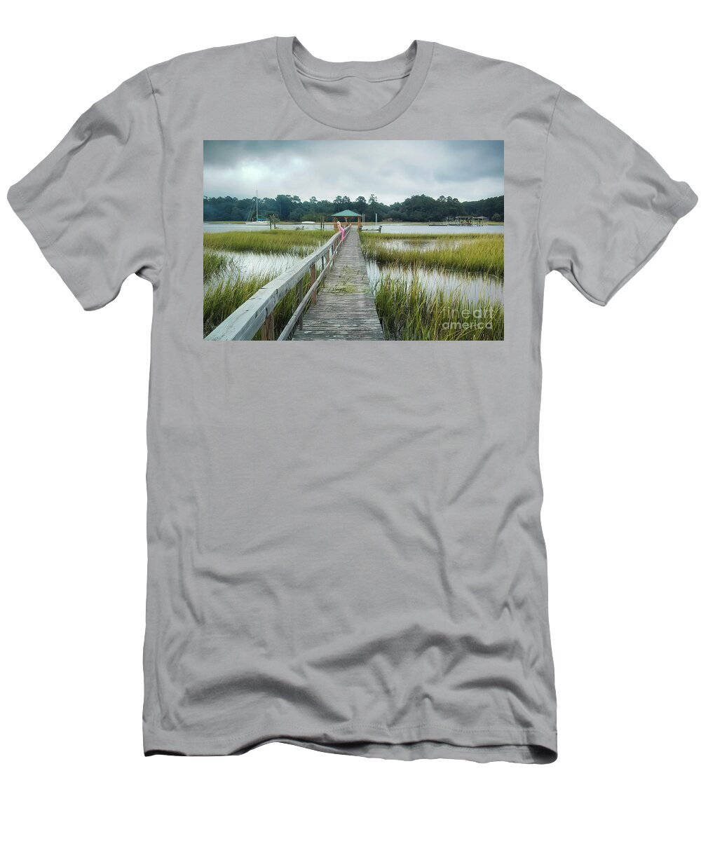 Lowcountry Dock T-Shirt featuring the photograph Lowcountry Dock #2 by Dustin K Ryan