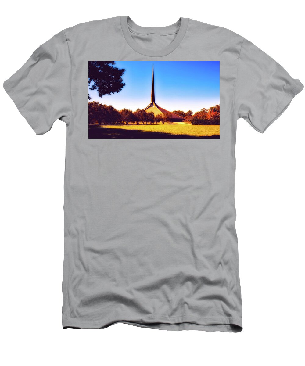 North Christian Church T-Shirt featuring the photograph North Christian Church - Columbus, Indiana #2 by Mountain Dreams