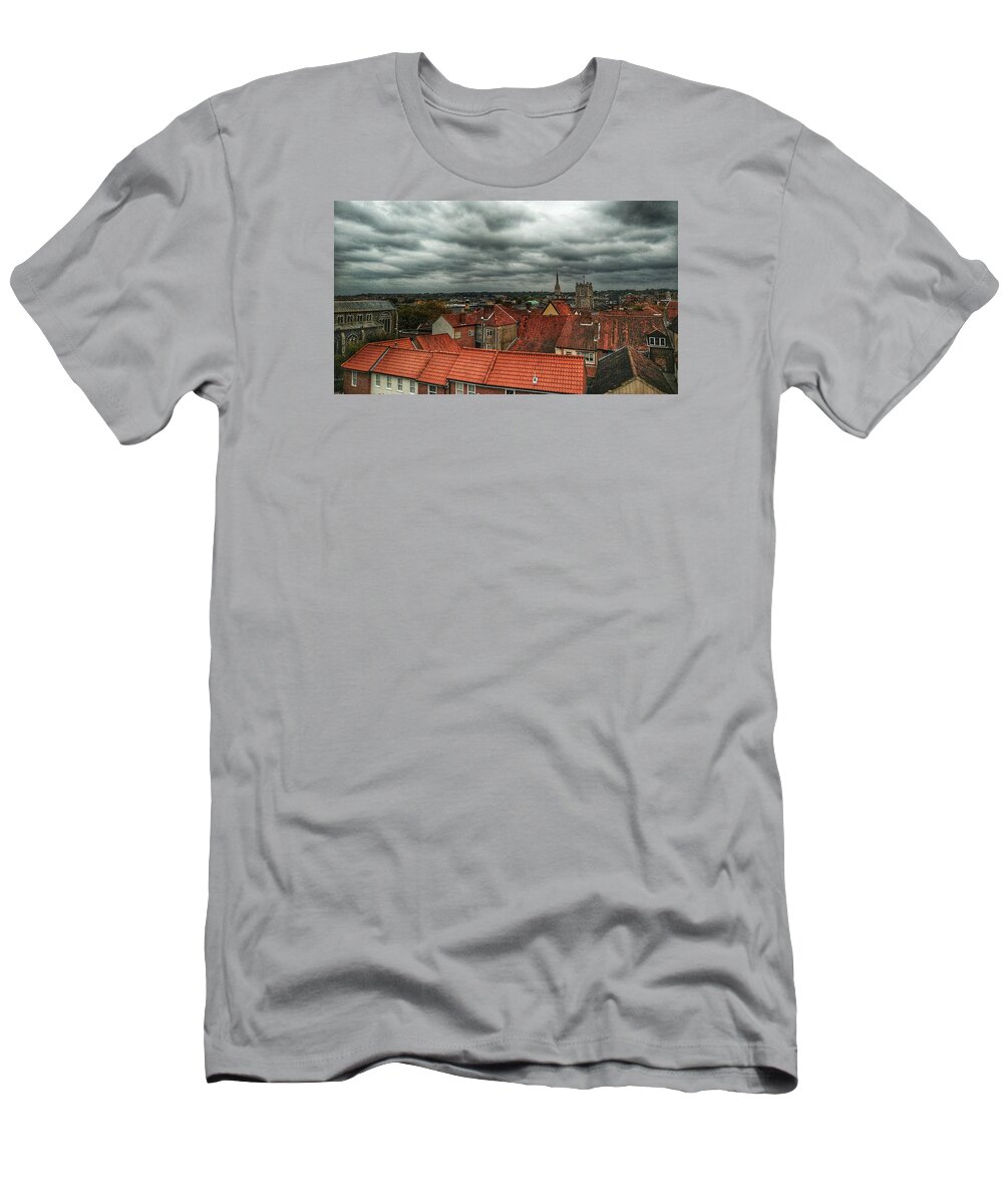 Clouds T-Shirt featuring the photograph Norwich #2 by Pedro Fernandez