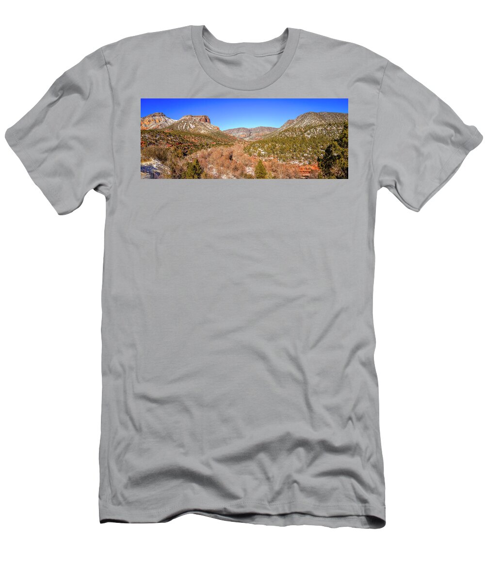 America T-Shirt featuring the photograph Oak Creek Canyon #2 by Alexey Stiop