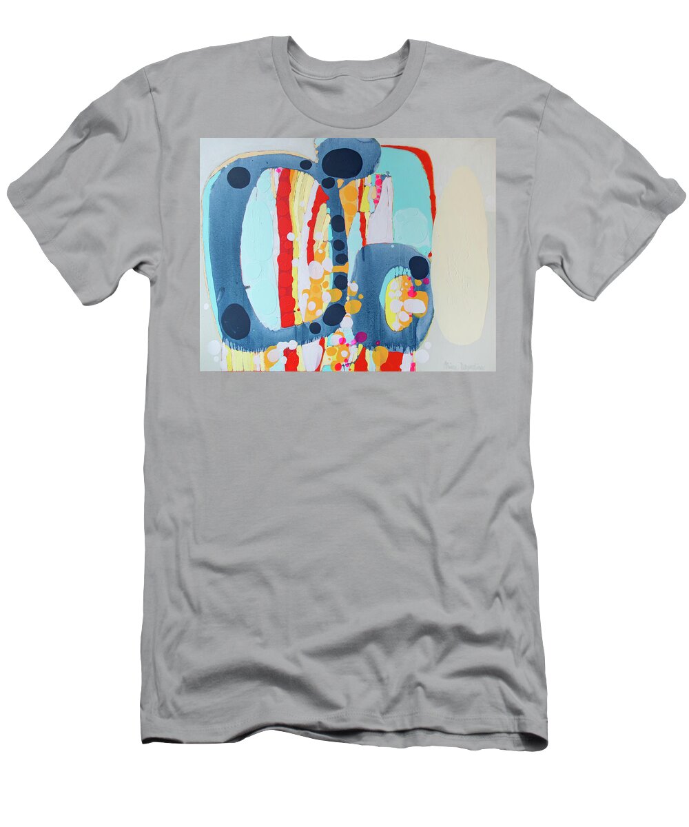 Abstract T-Shirt featuring the painting 26 Minutes by Claire Desjardins