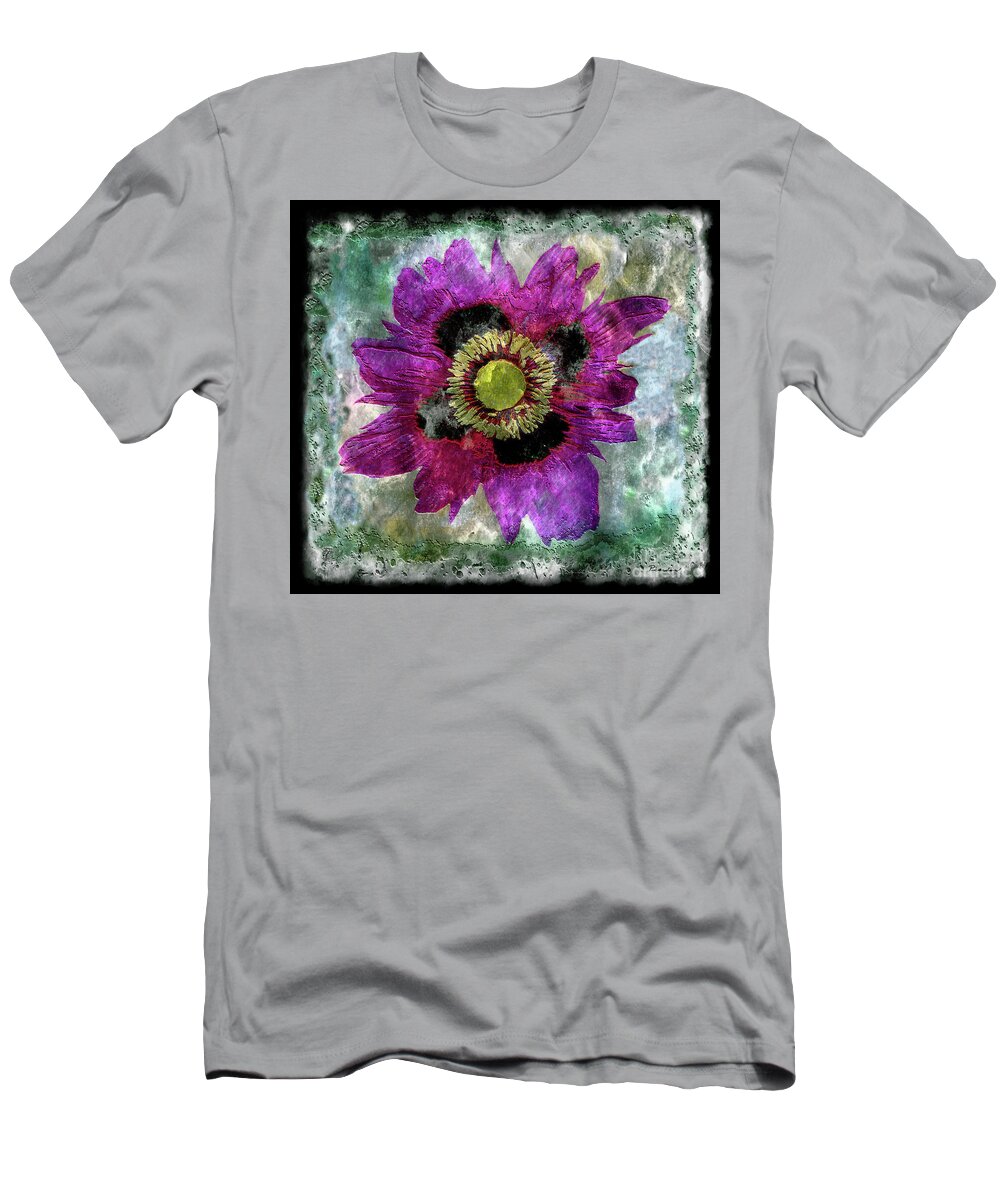 Abstract T-Shirt featuring the painting 27a Abstract Floral Painting Digital Expressionism by Ricardos Creations
