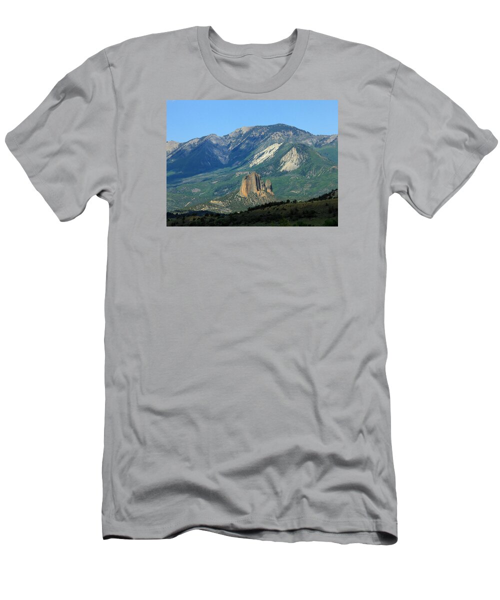 Needle Rock T-Shirt featuring the photograph 2D10392-H Needle Rock 4 by Ed Cooper Photography