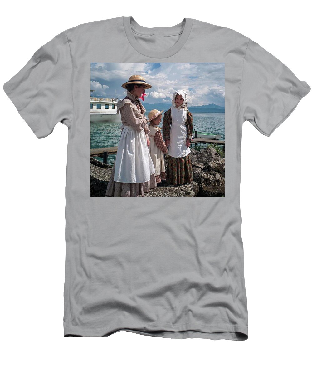 Europe T-Shirt featuring the photograph 3 All Dressed Up! by Aleck Cartwright