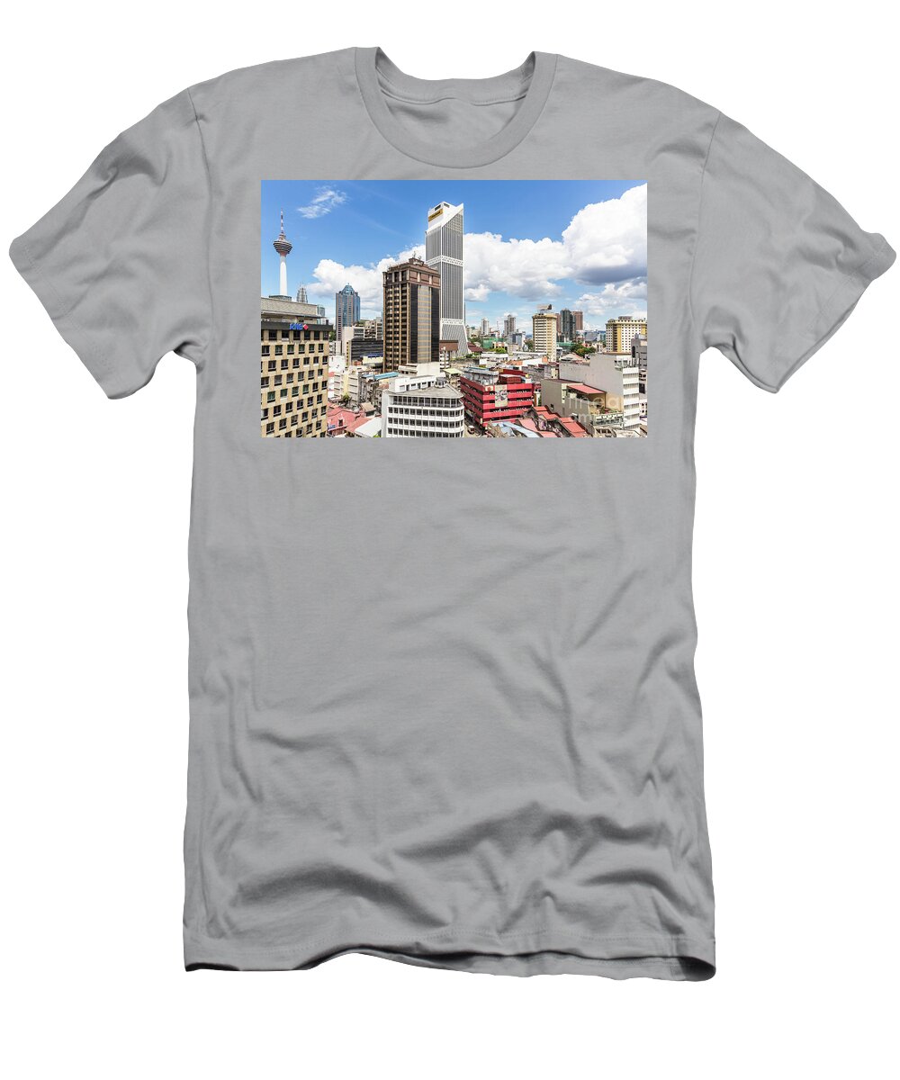Kuala Lumpur T-Shirt featuring the photograph Kuala Lumpur skyline #3 by Didier Marti