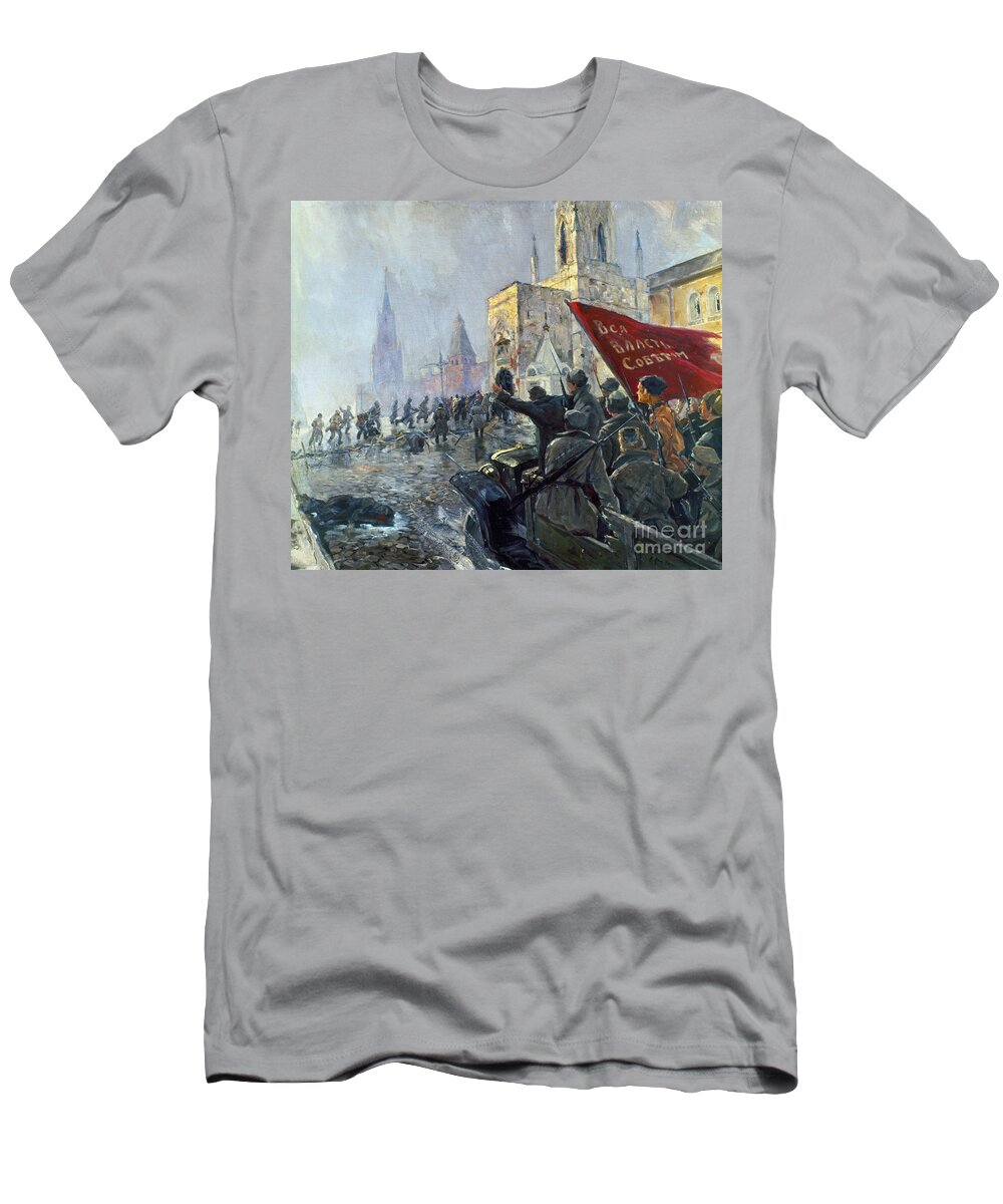1917 T-Shirt featuring the photograph Russian Revolution, 1917 #3 by Granger