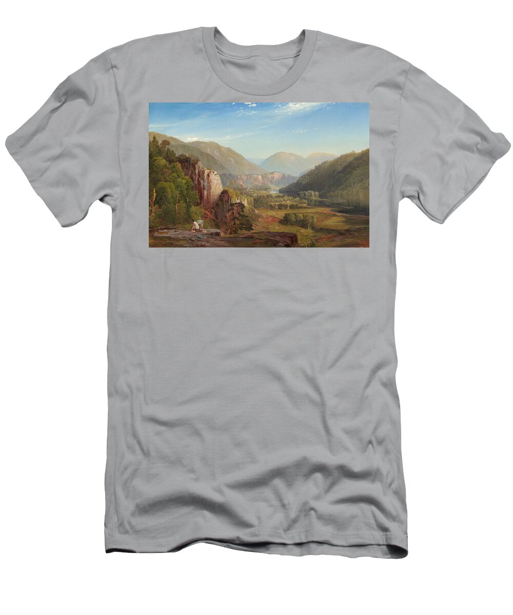 Landscape T-Shirt featuring the painting The Juniata, Evening by Thomas Moran