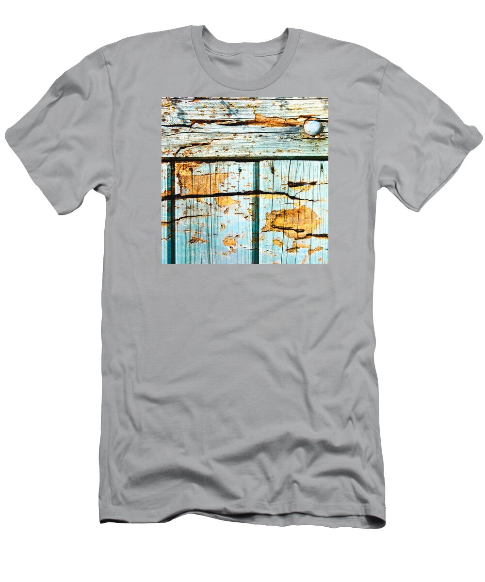 Abstract T-Shirt featuring the photograph Wooden background #31 by Tom Gowanlock