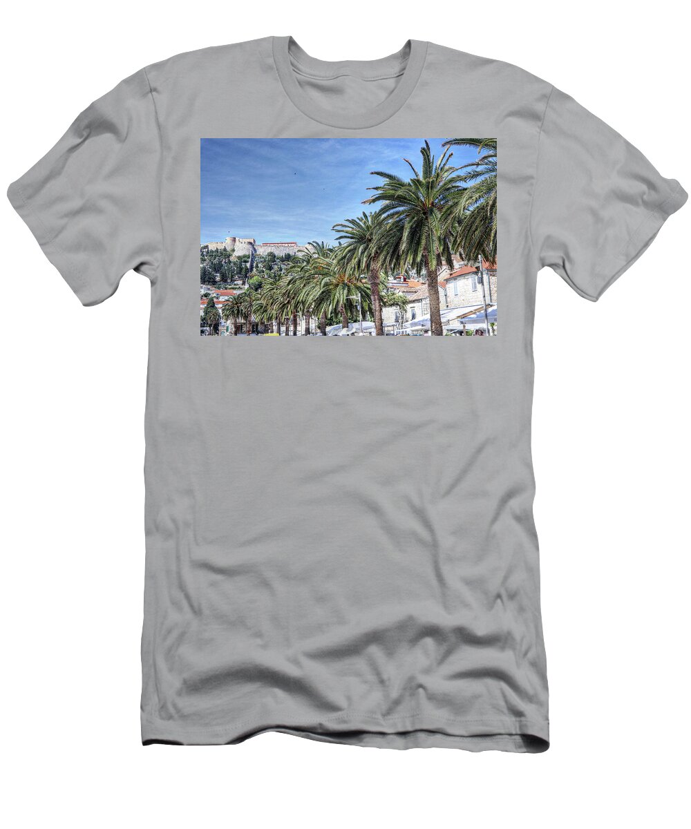 Hvar Croatia T-Shirt featuring the photograph Hvar Croatia #35 by Paul James Bannerman