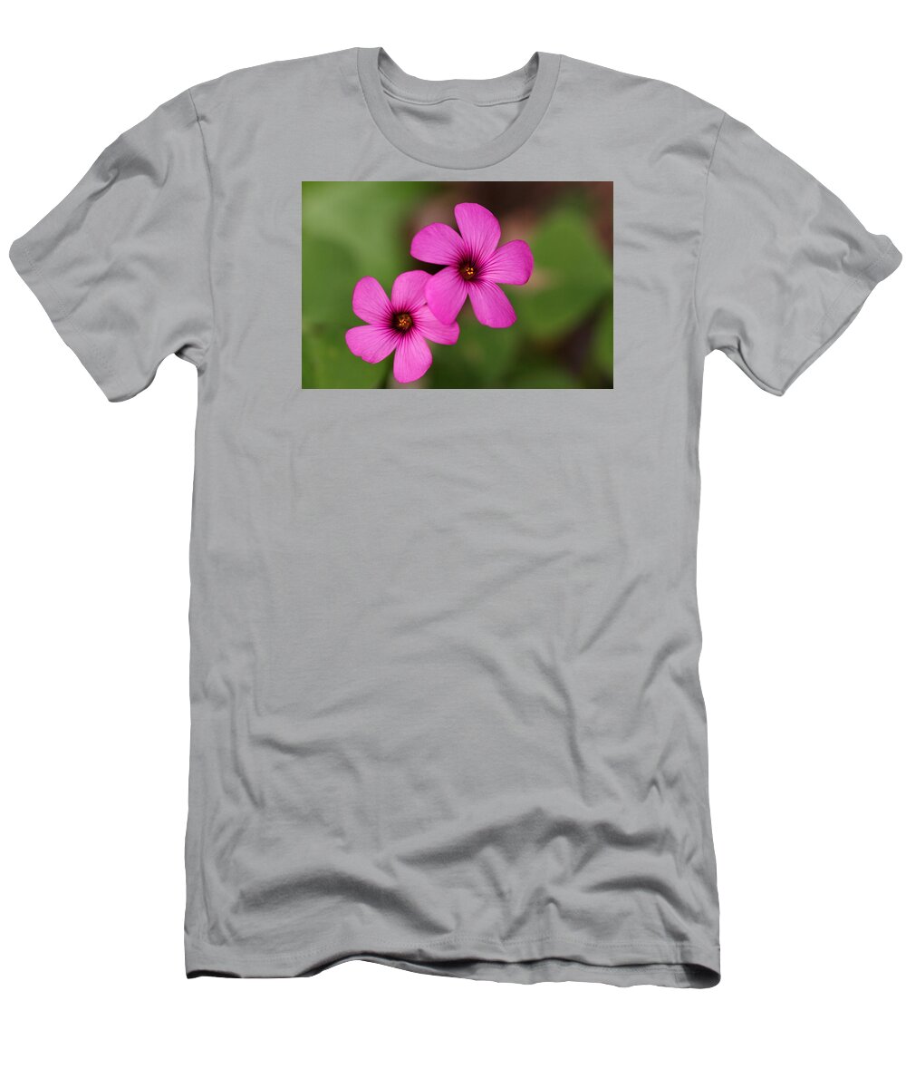Pink T-Shirt featuring the photograph 3D Pink by Richard Patmore