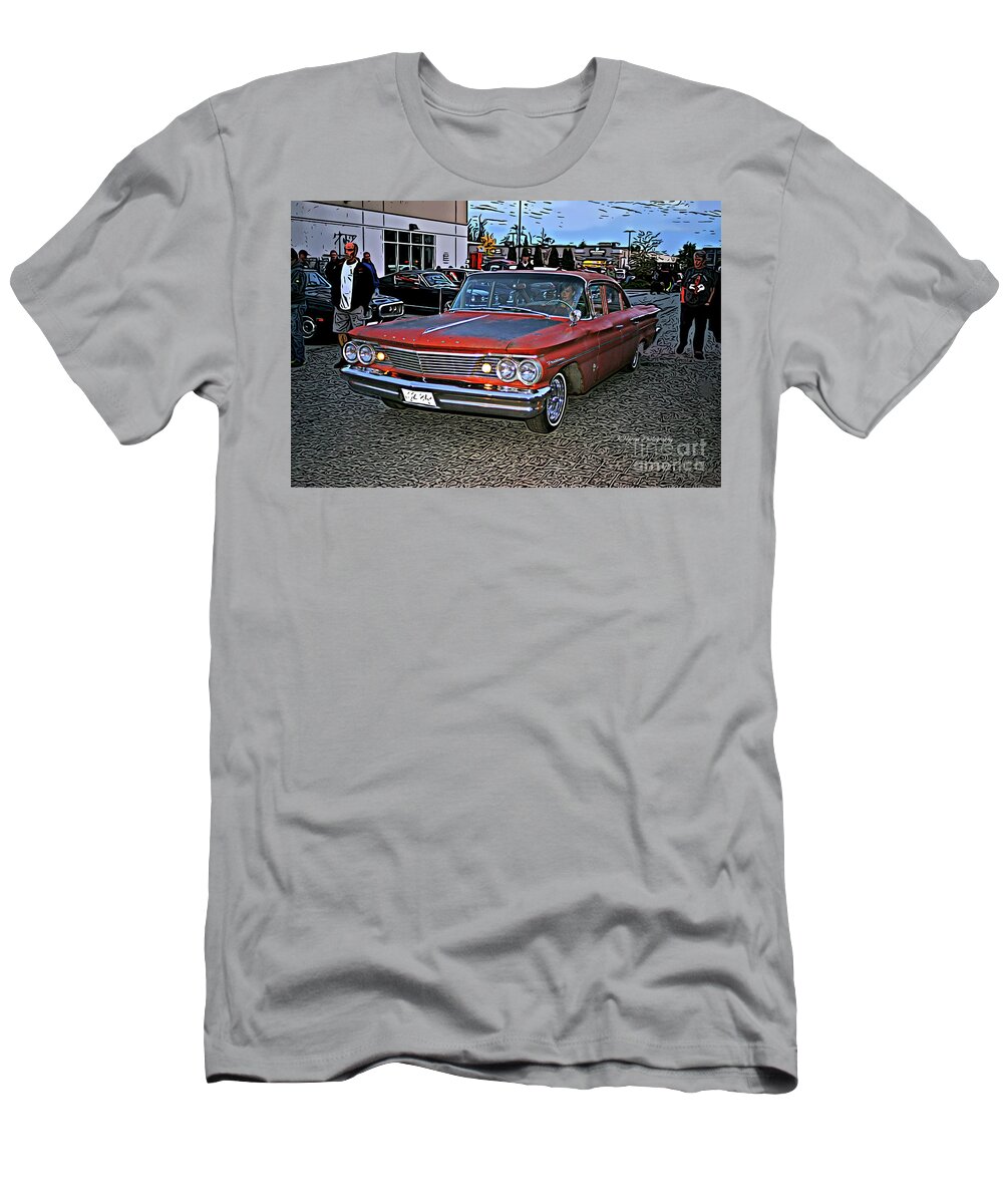 Cars T-Shirt featuring the photograph 4 door Pontiac by Randy Harris