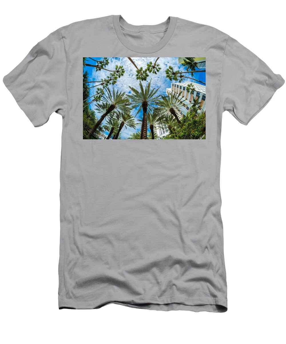 Architecture T-Shirt featuring the photograph Miami Beach by Raul Rodriguez