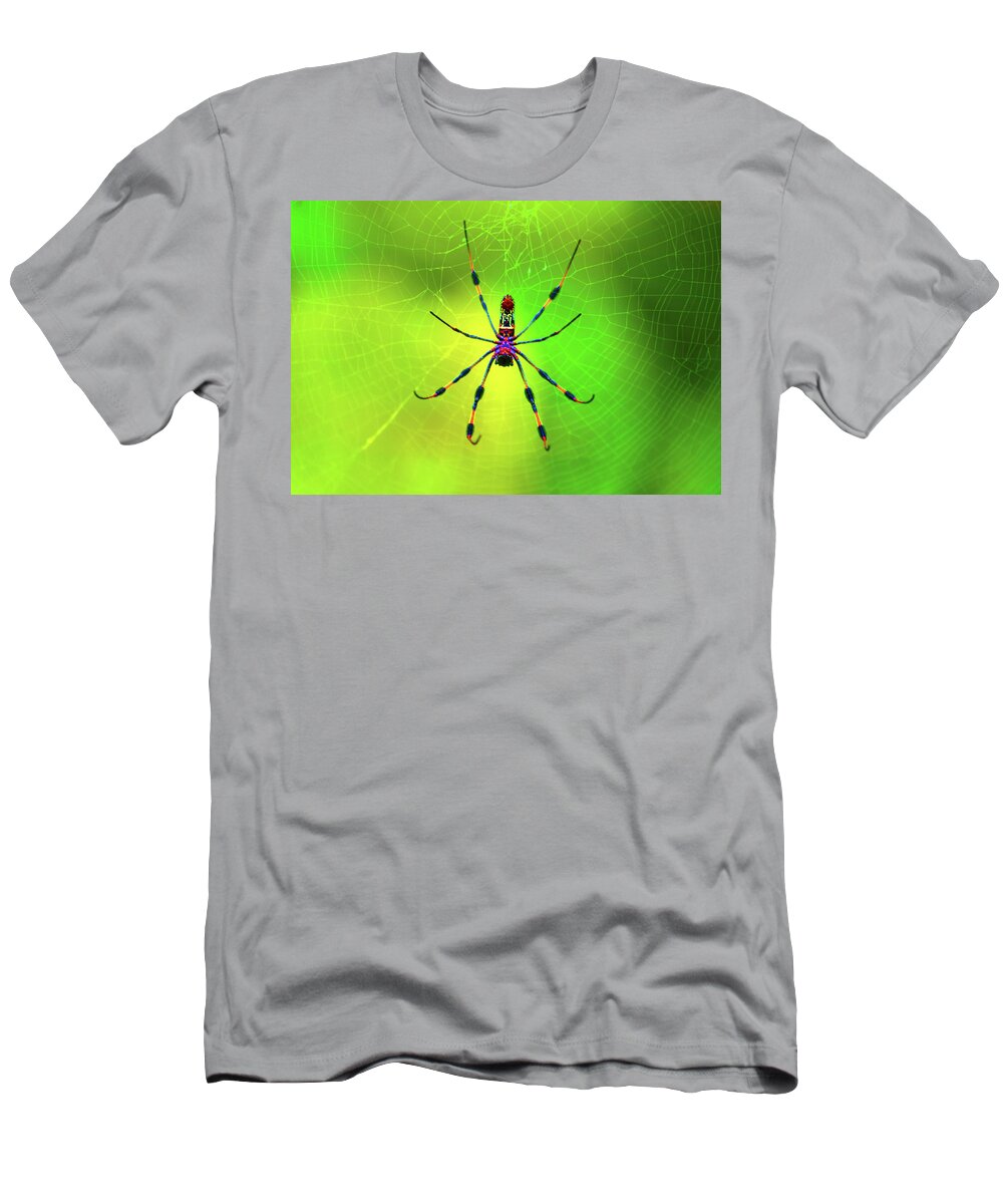 Banana Spider T-Shirt featuring the digital art 42- Come Closer by Joseph Keane