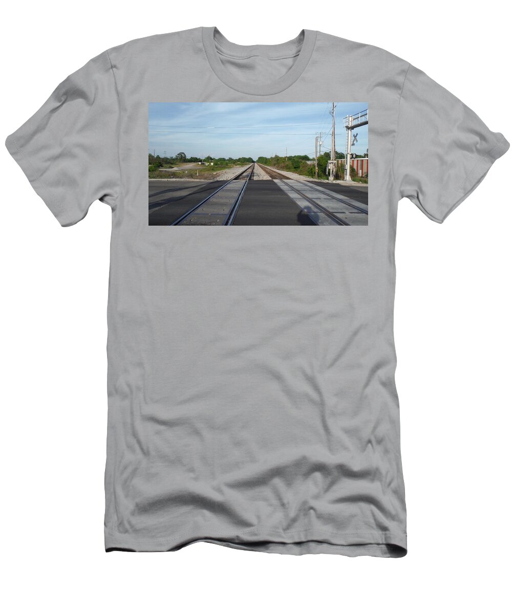 Railroad T-Shirt featuring the photograph Railroad #5 by Jackie Russo