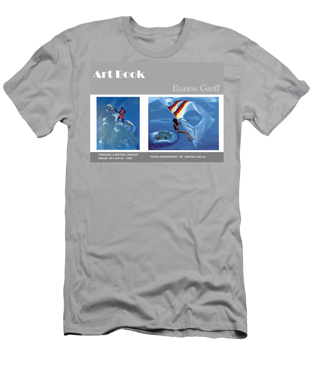 Basketball T-Shirt featuring the painting Art Book #9 by Enrico Garff