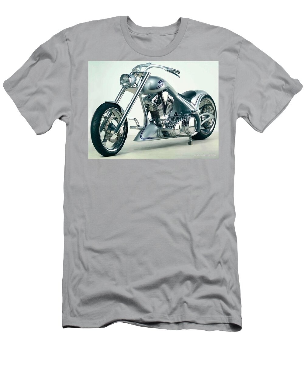 Motorcycle T-Shirt featuring the photograph Motorcycle #9 by Mariel Mcmeeking