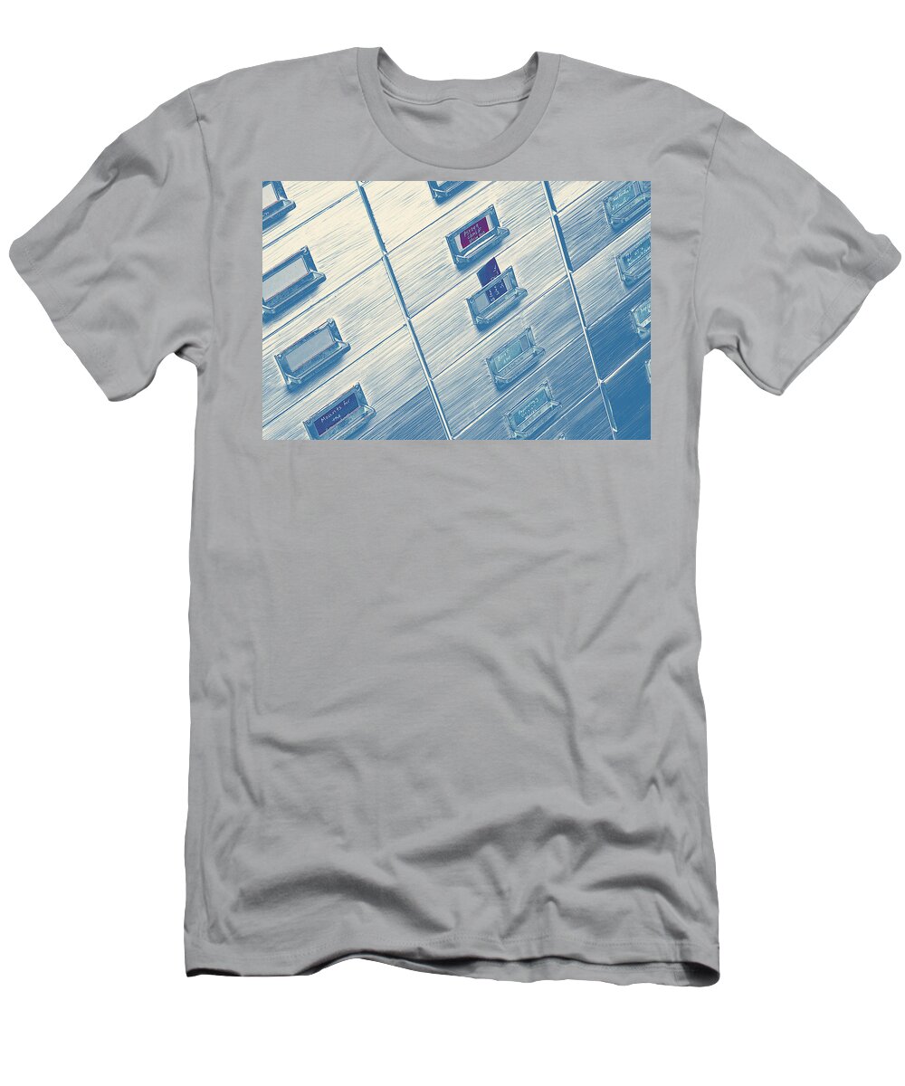 Cabinet T-Shirt featuring the photograph 9 To 5 by Mike Eingle
