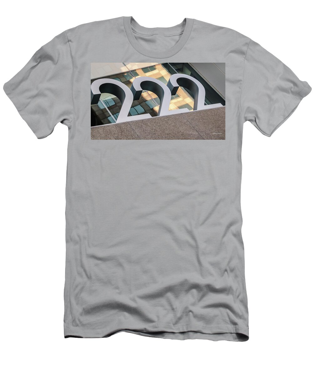 Numbers T-Shirt featuring the photograph A Close Second - Architectural by Steven Milner