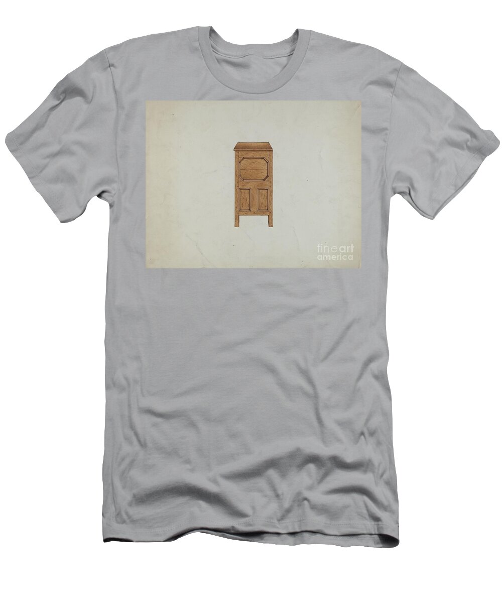  T-Shirt featuring the drawing A Connecticut-type Hadley Chest-side View by Martin Partyka