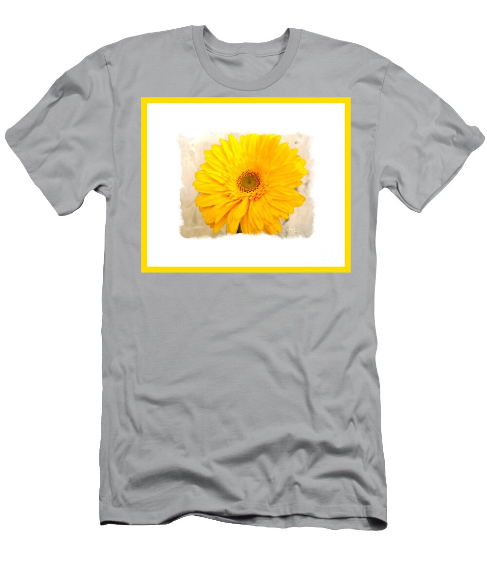 Photo T-Shirt featuring the photograph A Grand Yellow Gerber by Marsha Heiken