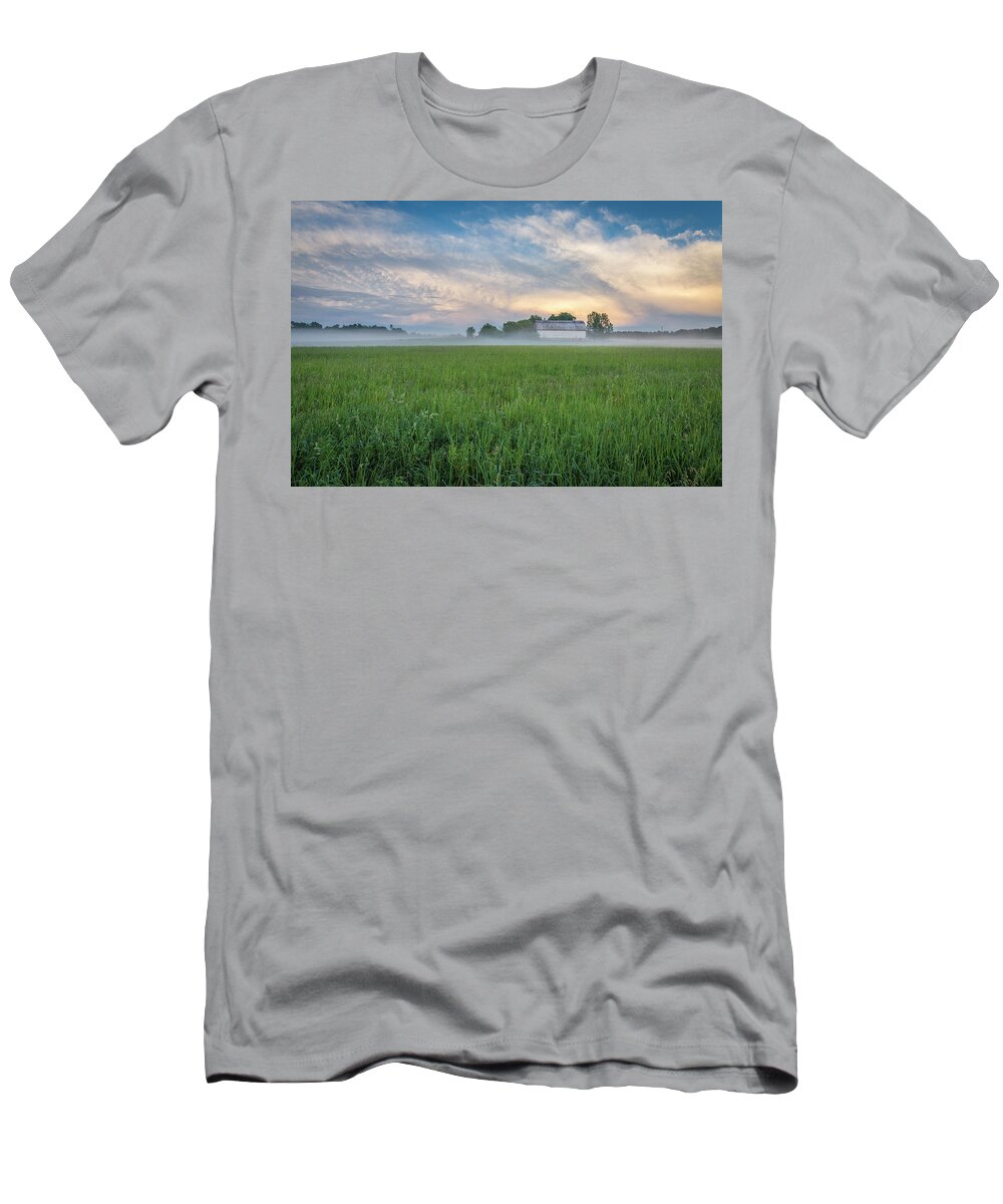 Storm Clouds T-Shirt featuring the photograph A Passing Spring Storm 2016-1 by Thomas Young