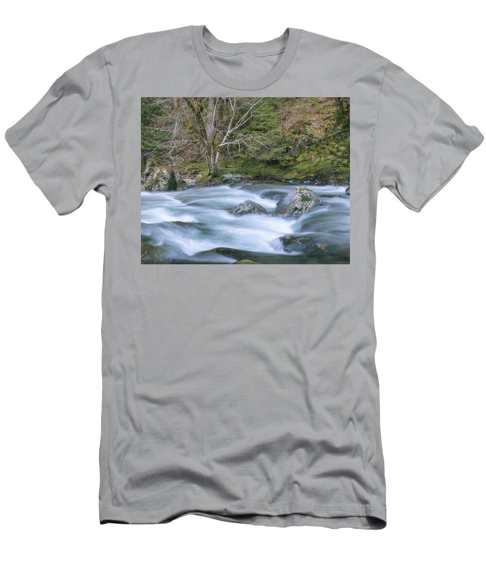 Opal Creek T-Shirt featuring the photograph A River Runs Through It by Catherine Avilez