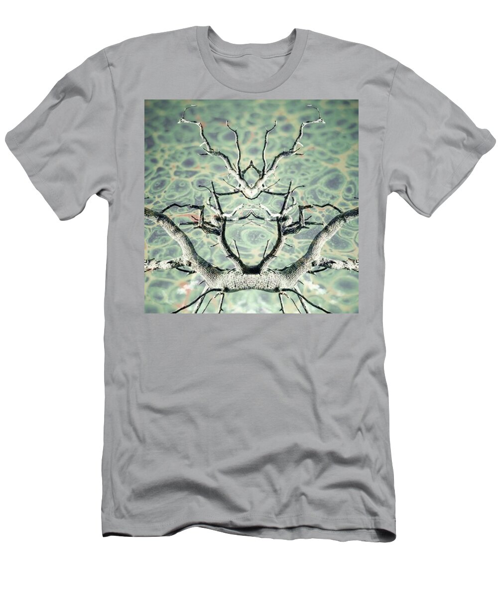 Homedesign T-Shirt featuring the photograph A Tree Abstract Using A Symmetrical by John Williams