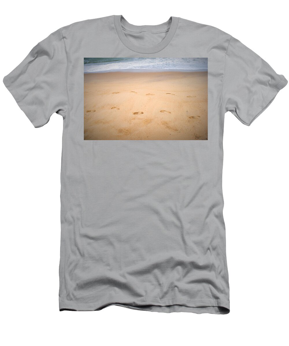 Beach T-Shirt featuring the photograph A Walk Along The Beach by Kate Arsenault 