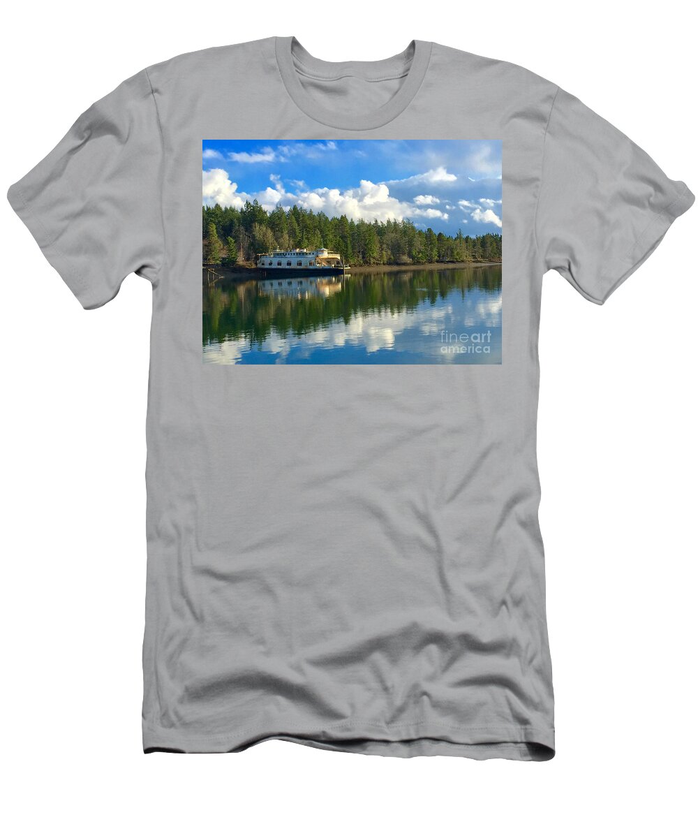 Photography T-Shirt featuring the photograph Abandoned Ferry by Sean Griffin