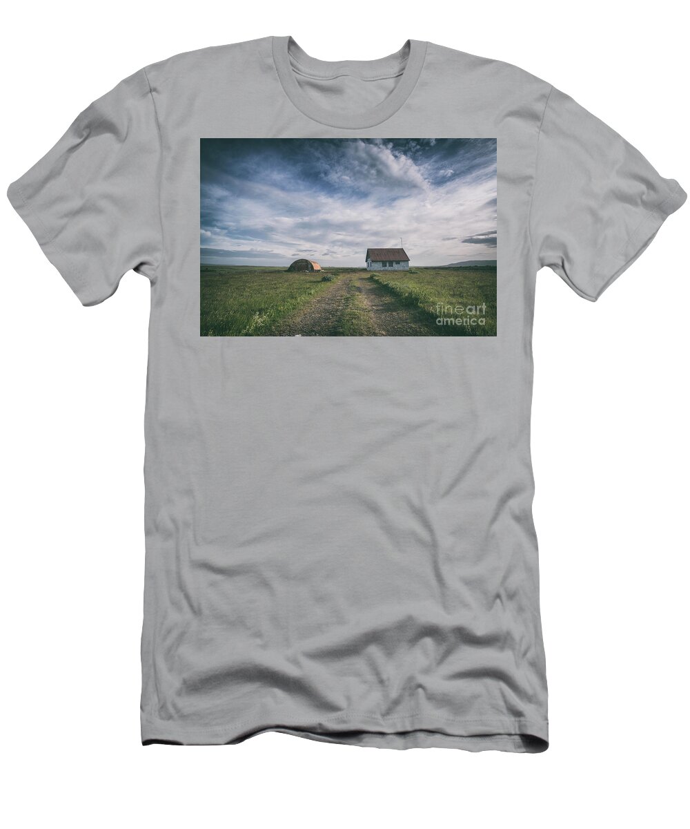 Dirt Road T-Shirt featuring the photograph Abandoned Iceland by Michael Ver Sprill