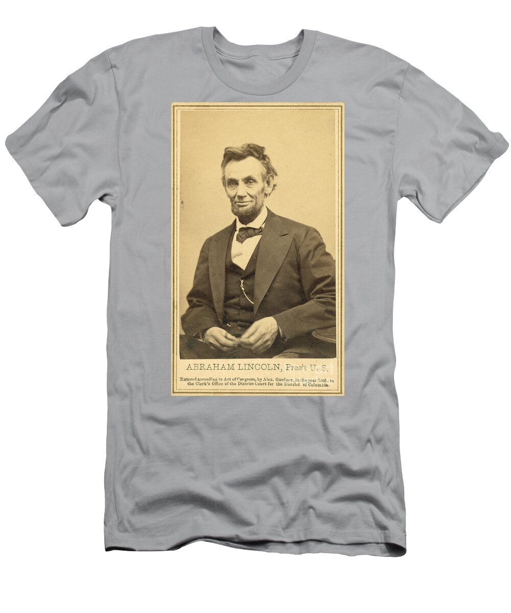 Government T-Shirt featuring the photograph Abraham Lincolns Last Portrait Sitting by Science Source