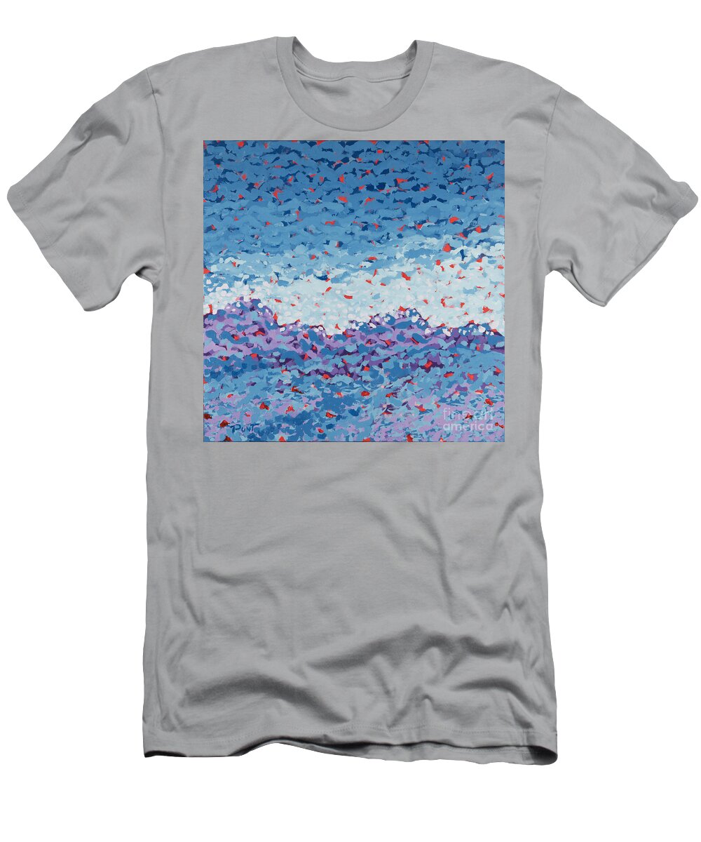 Landscape T-Shirt featuring the painting Abstract Landscape Painting1 1of2 by Gordon Punt